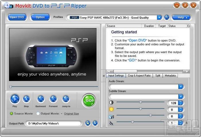 MovKit DVD to PSP Ripper,MovKit DVD to PSP Ripper 5.0.0 Build 20080510,MovKit DV