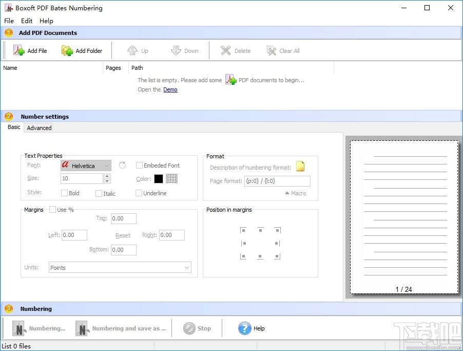 Boxoft PDF Bates Numbering下载,PDF编号软件,PDF软件,pdf编辑器