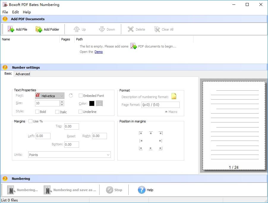 Boxoft PDF Bates Numbering下载,PDF编号软件,PDF软件,pdf编辑器