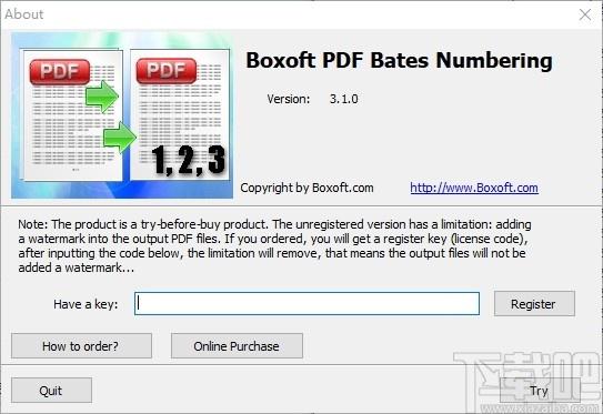 Boxoft PDF Bates Numbering下载,PDF编号软件,PDF软件,pdf编辑器