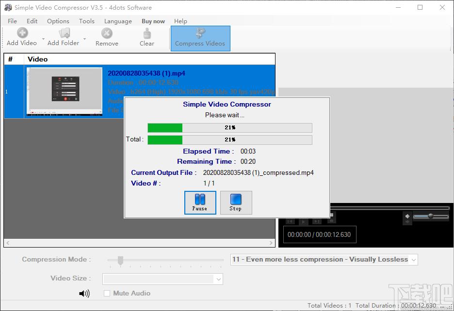 Simple Video Compressor下载,视频压缩工具,压缩解压,视频压缩